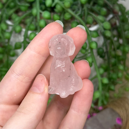 Rose Quartz Dog (783A)