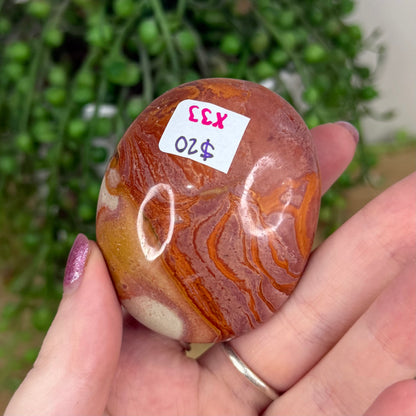 Polychrome Jasper Palm Stone (X33)