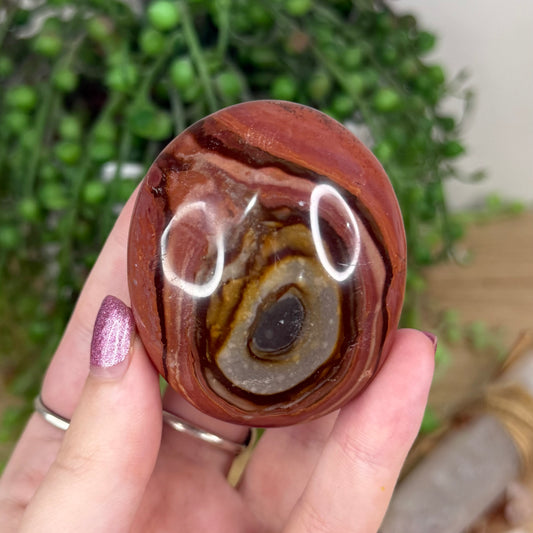 Polychrome Jasper Palm Stone (X32)
