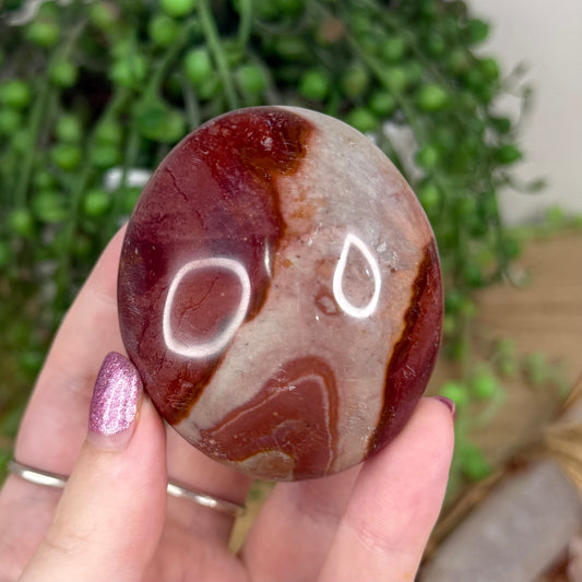 Polychrome Jasper Palm Stone (X34)