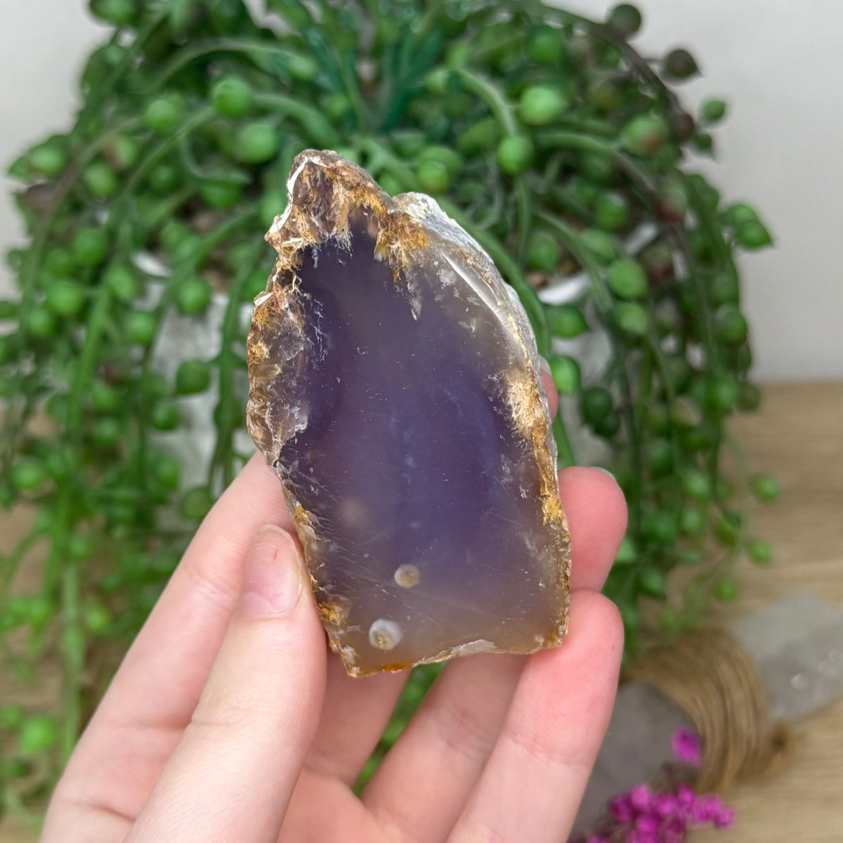 Purple Chalcedony Slab (800A)