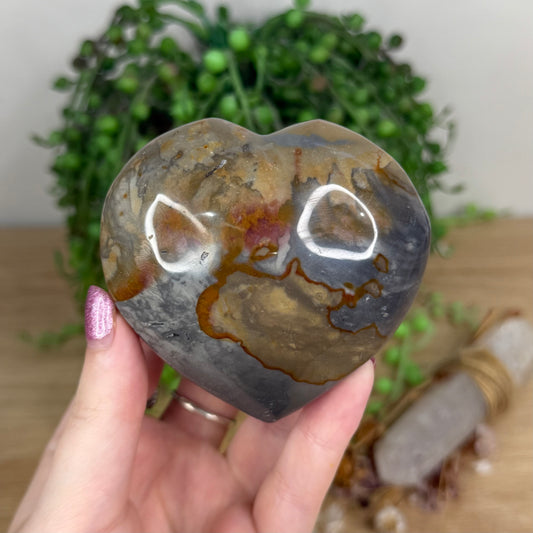 Polychrome Jasper Heart (X44)
