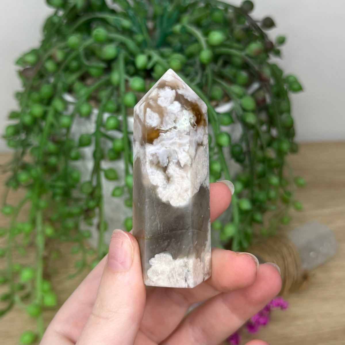 Green Flower Agate Point (877A)
