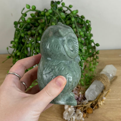 Green Jade Owl (Q453)