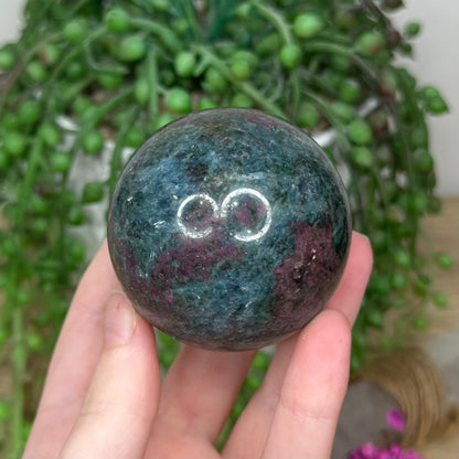 Ruby In Kyanite Sphere (776A)