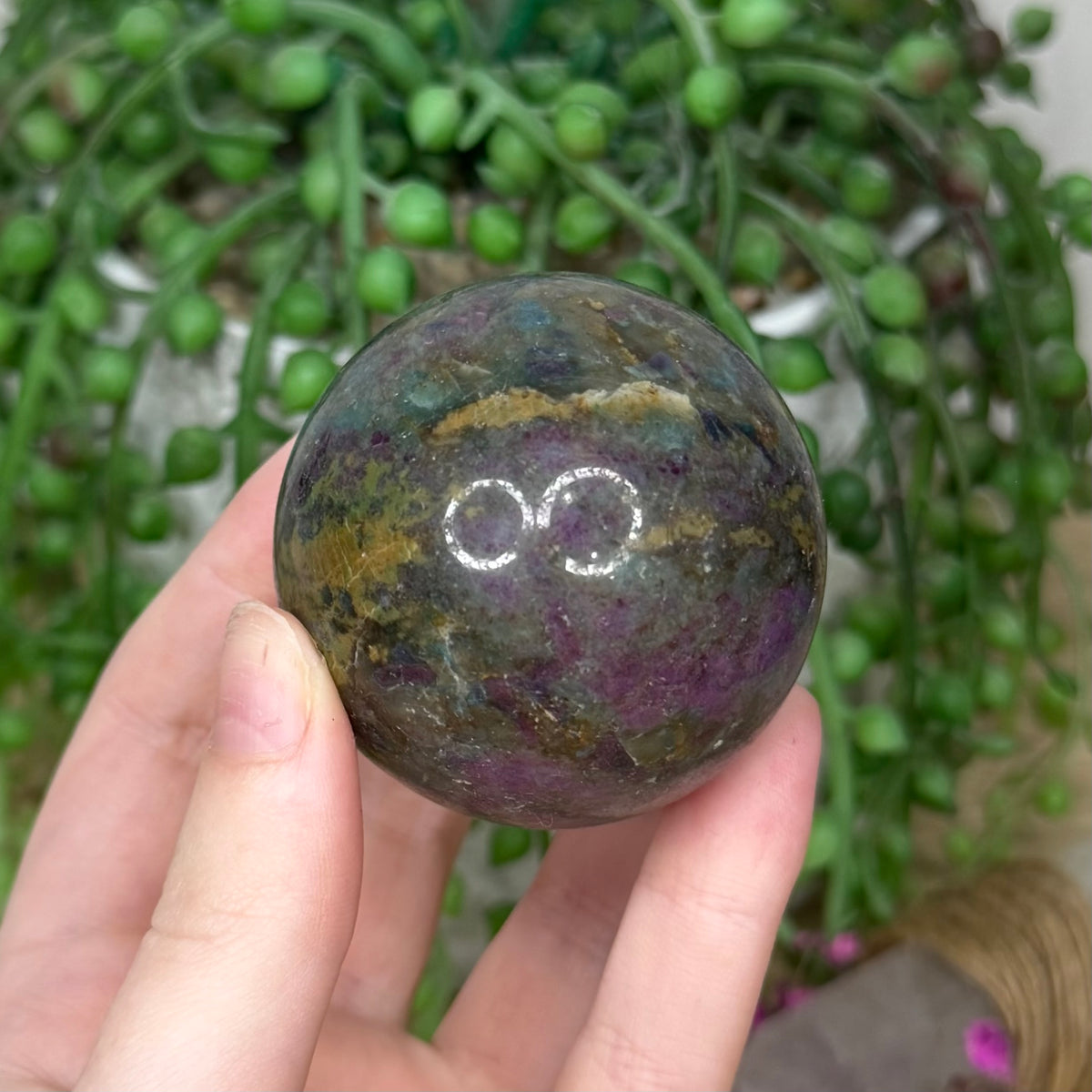 Ruby In Kyanite Sphere (775A)