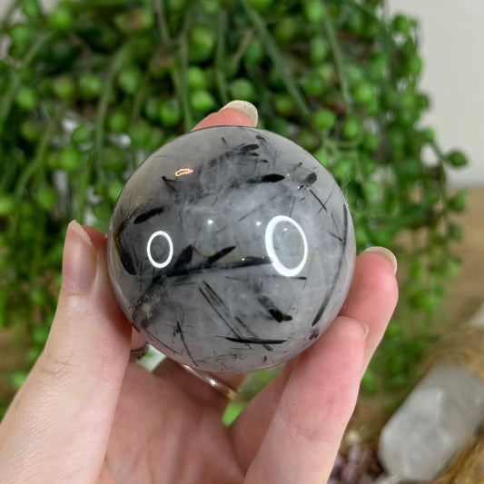 Tourmaline In Quartz Sphere (Q768)