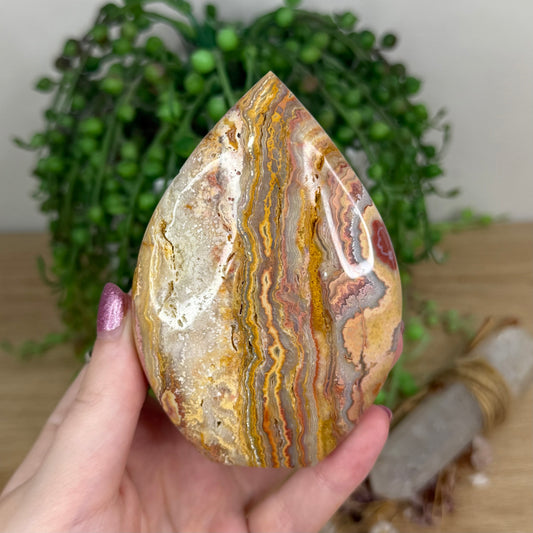 Pink Crazy Lace Agate Arch Free Form (X18)