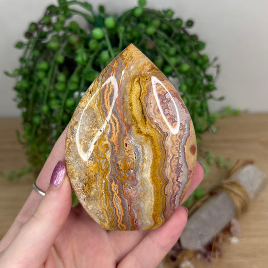 Pink Crazy Lace Agate Arch Free Form (X19)