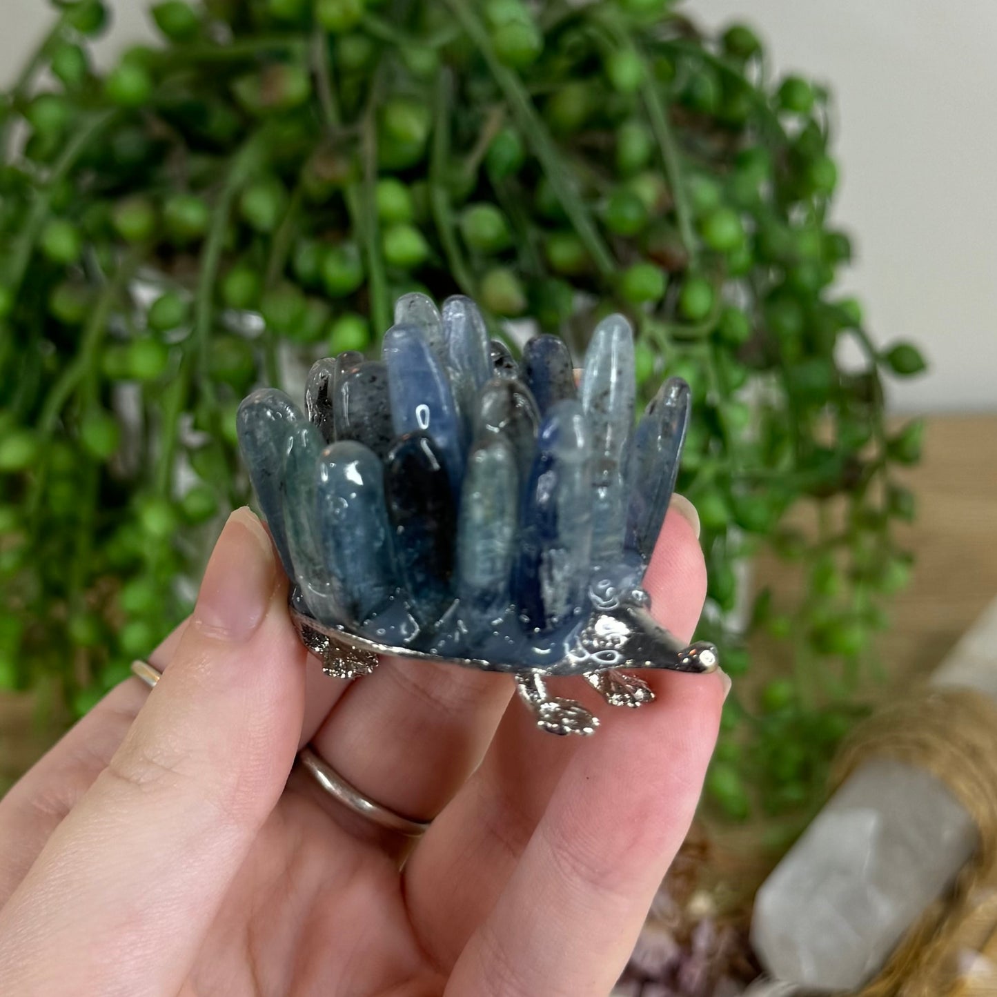 Blue Kyanite Hedgehog (Q553)