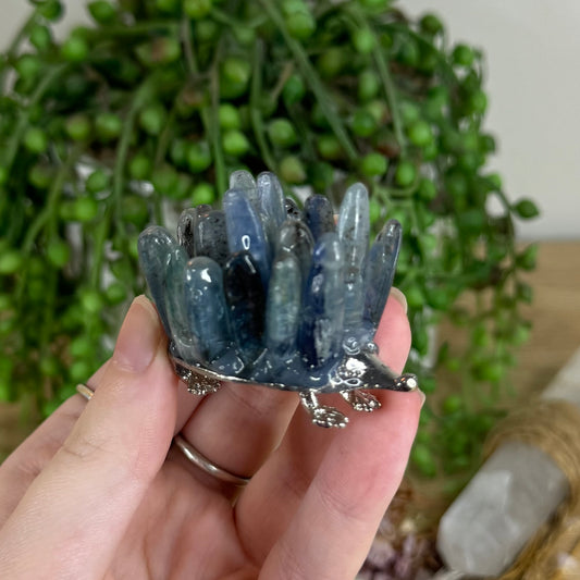 Blue Kyanite Hedgehog (Q553)