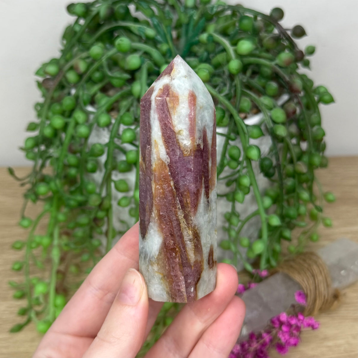 Pink Tourmaline Point (928A)