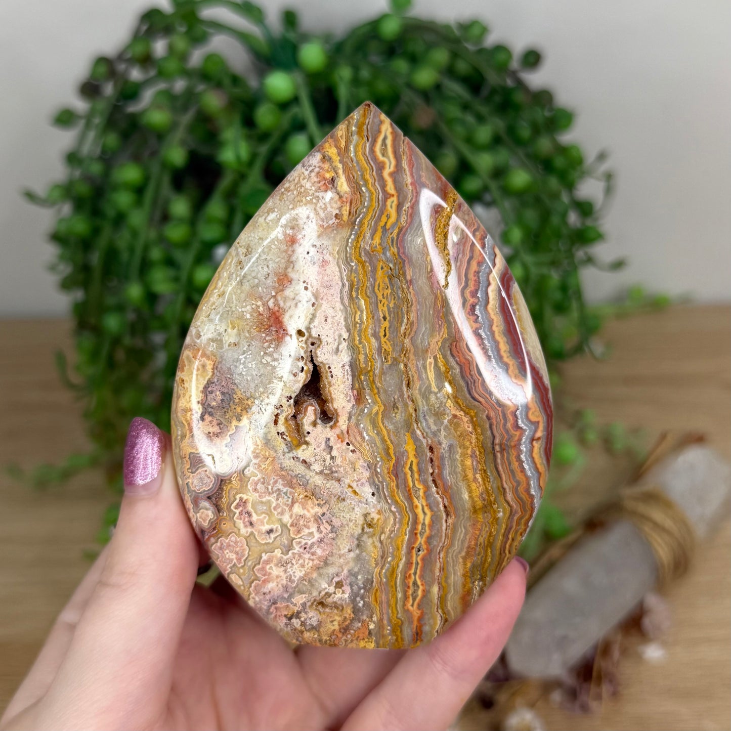 Pink Crazy Lace Agate Arch Free Form (X17)