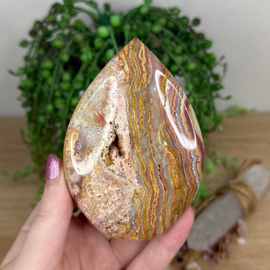 Pink Crazy Lace Agate Arch Free Form (X17)