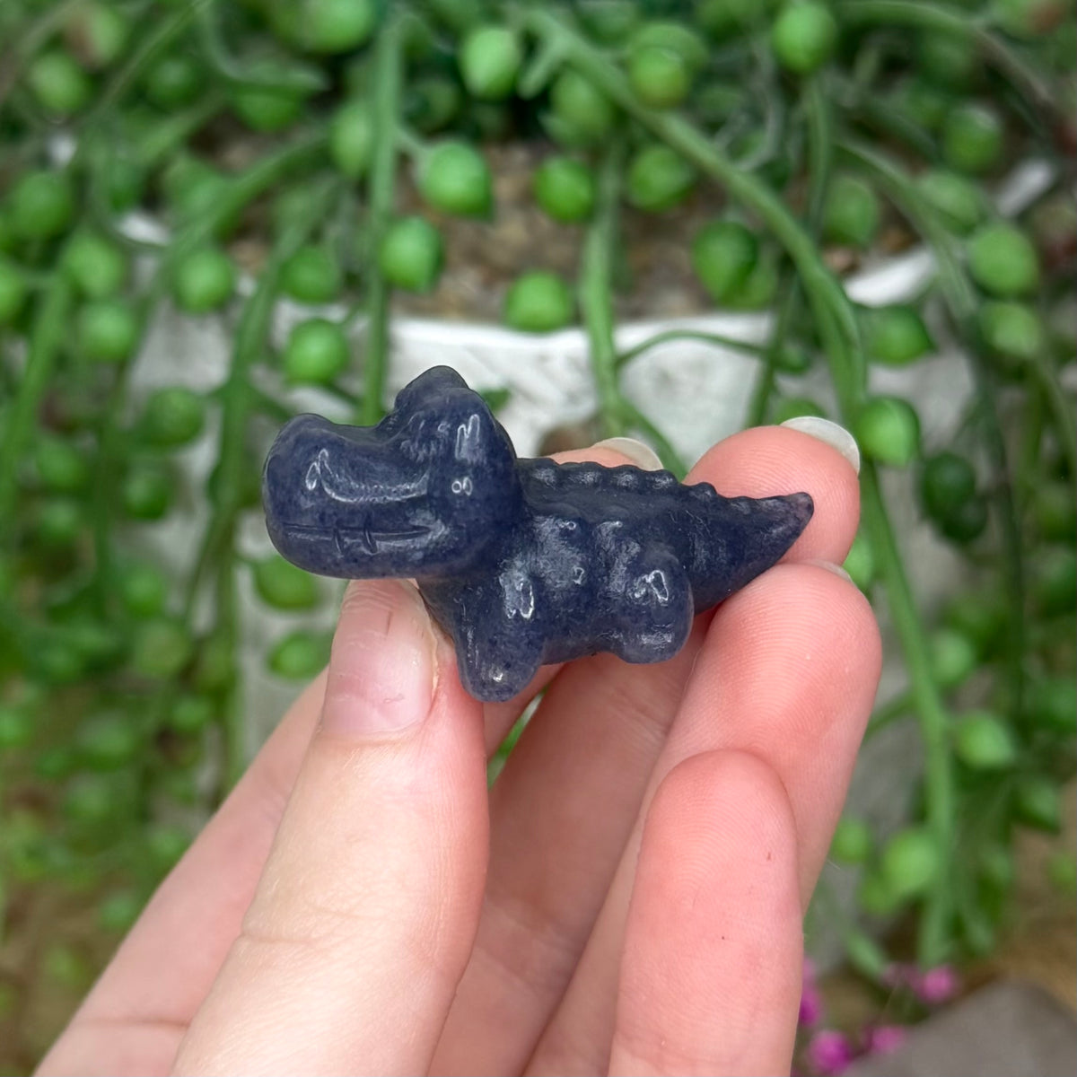 Blue Aventurine Mini Crocodile