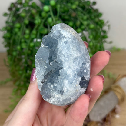 Blue Celestite Cluster Egg (X12)