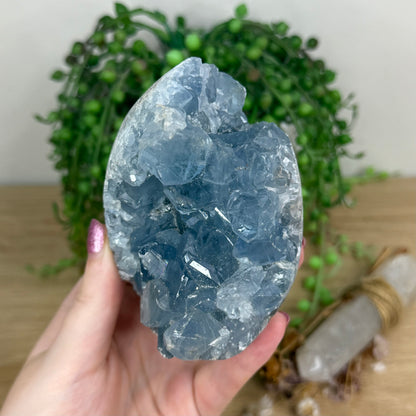 Blue Celestite Cluster Egg (X16)