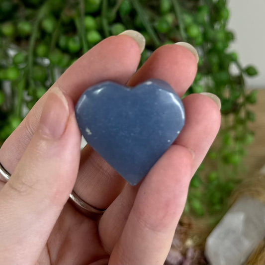 Angelite Heart (Q577)