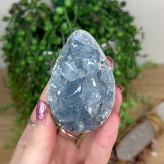 Blue Celestite Cluster Egg (X10)