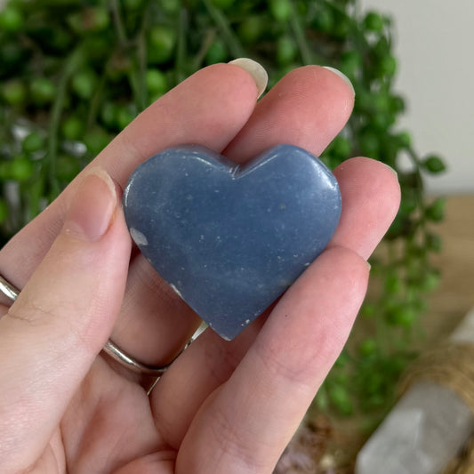 Angelite Heart (Q580)