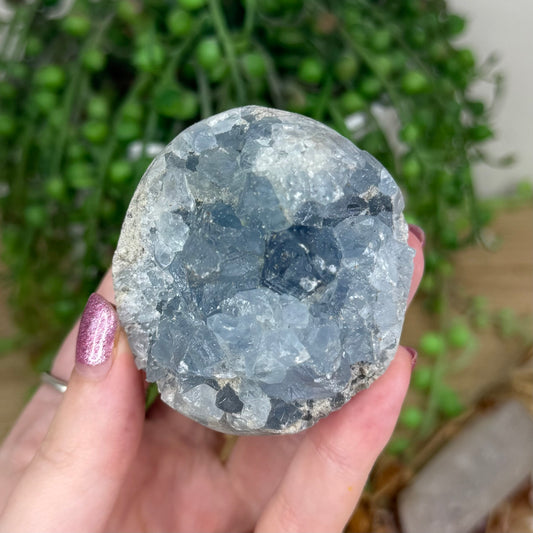 Blue Celestite Cluster Sphere (X7)