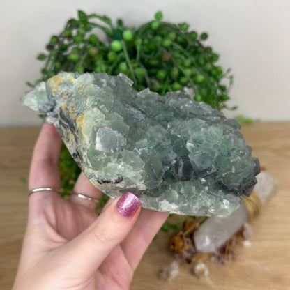 Cubic Green Fluorite Cluster (W990)