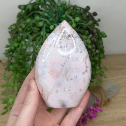 Pink Plume Agate Arch Free Form (819A)