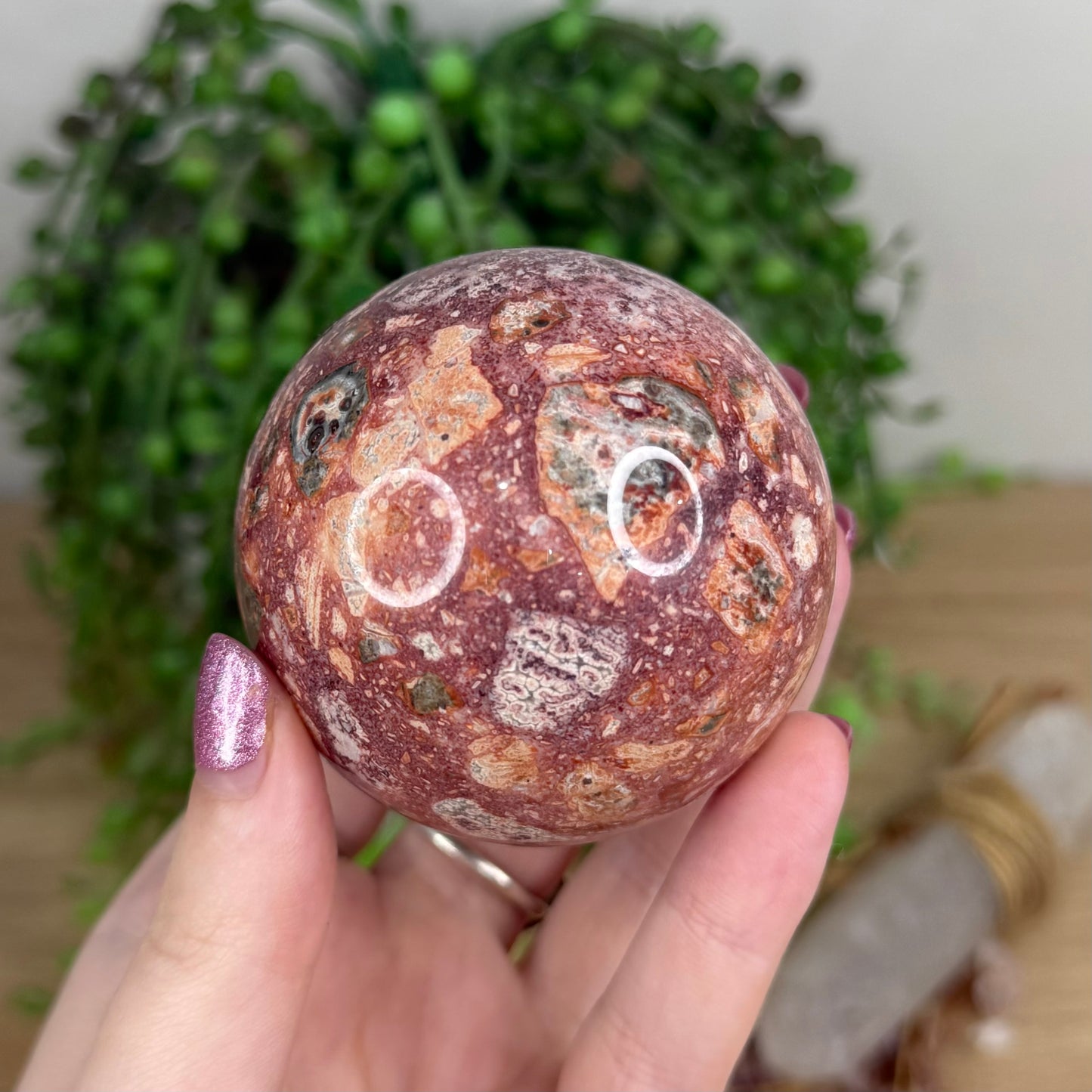 Leopard Skin Jasper Sphere (U970)