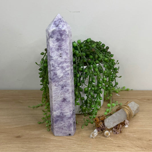 Lepidolite Tower (W555)