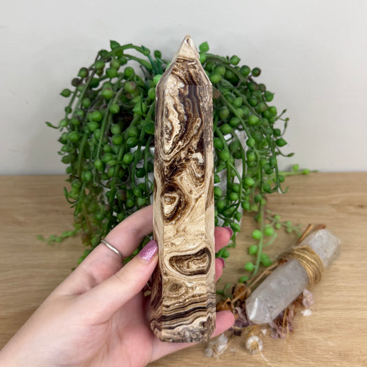 Chocolate Calcite Tower (W47)