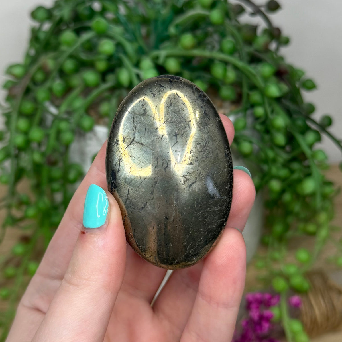 Pyrite Palm Stone (169B)