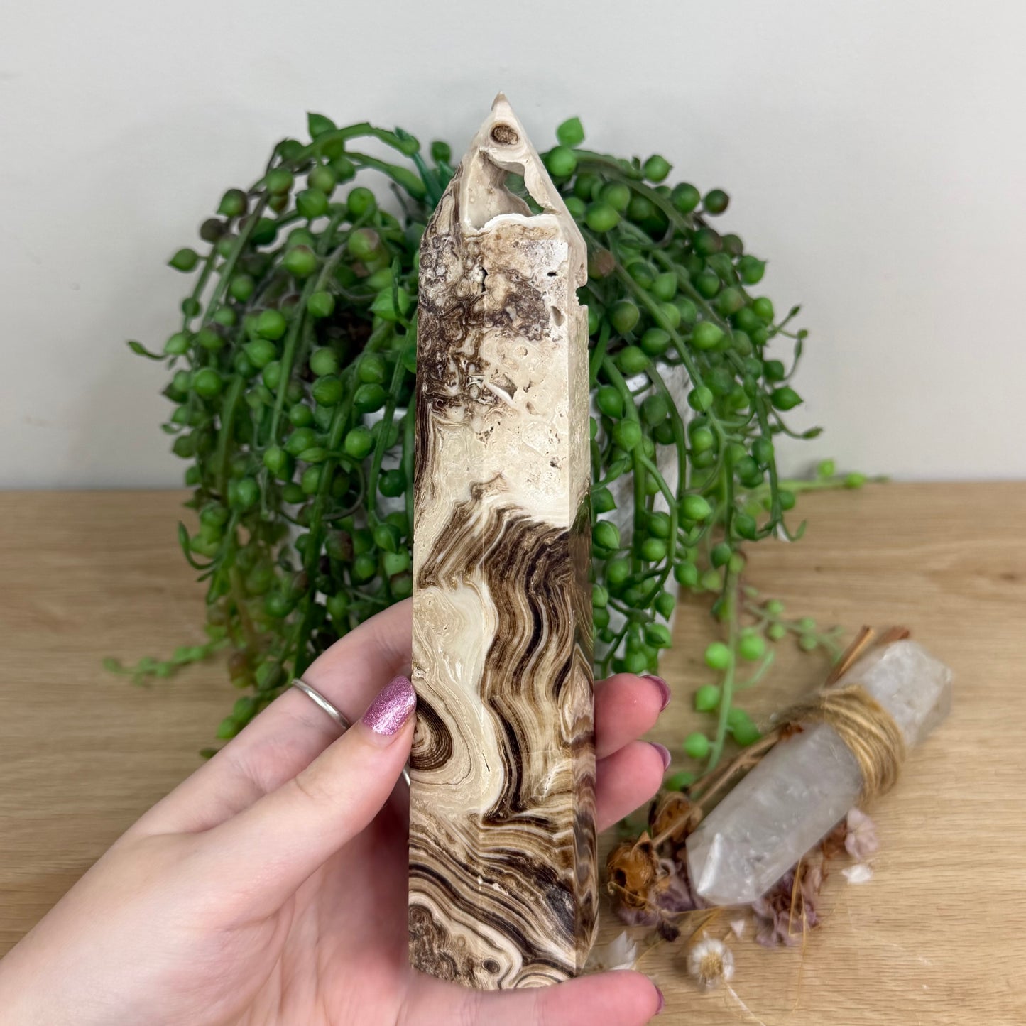 Chocolate Calcite Tower (W47)