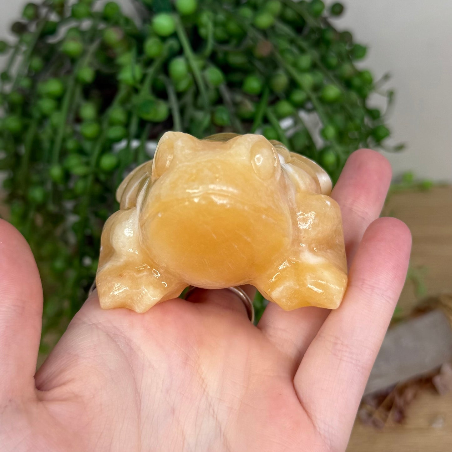 Yellow Calcite Frog (W595)