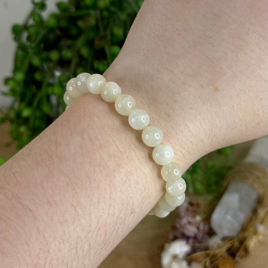 Green Moonstone Bracelet (Q689)