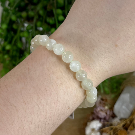 Green Moonstone Bracelet (Q691) (Q690)