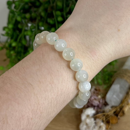 Green Moonstone Bracelet (Q694) (Q693)