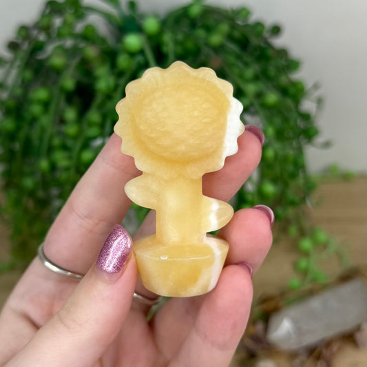 Yellow Calcite Sunflower 2
