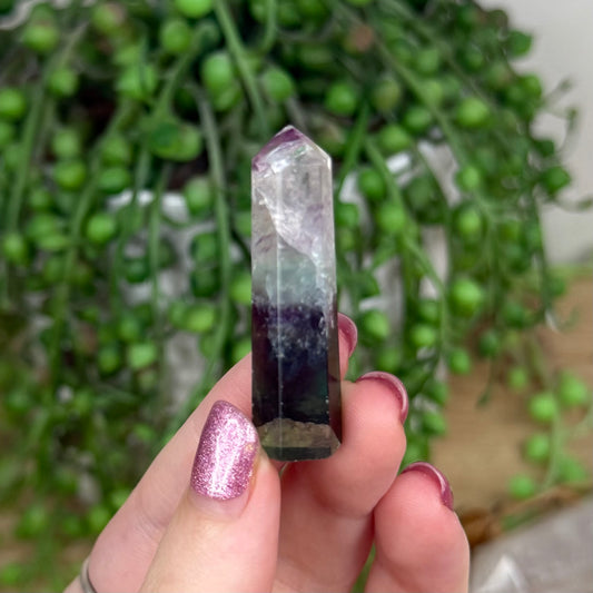 Rainbow Fluorite Mini Point 1