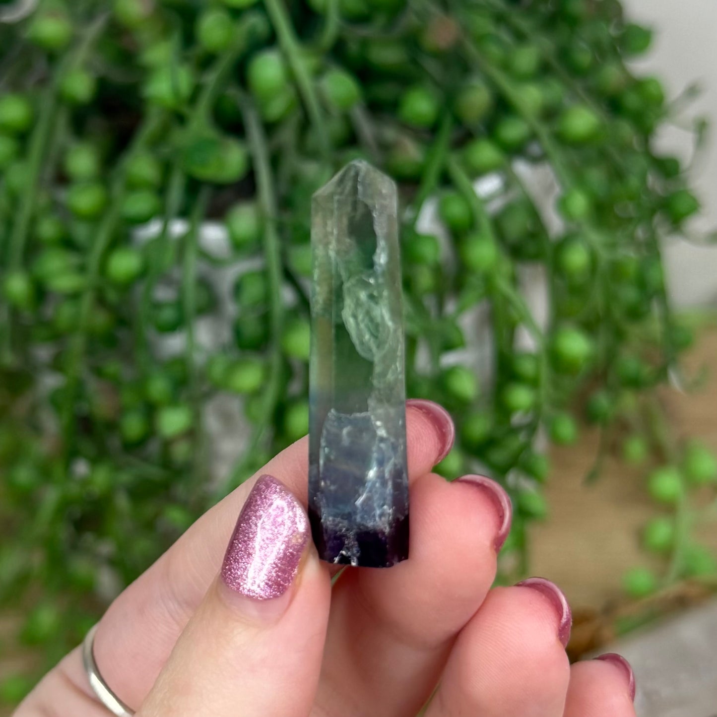 Rainbow Fluorite Mini Point 2