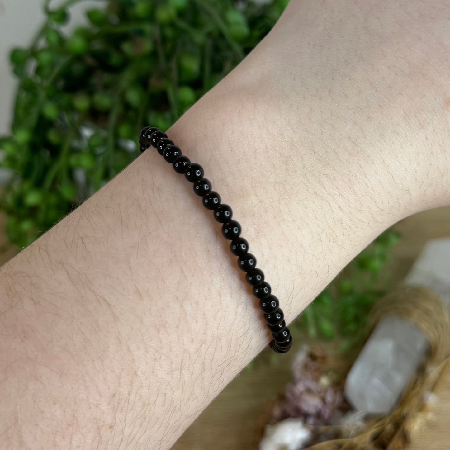 Black Obsidian Bracelet (Q507) (Q505) (Q506)