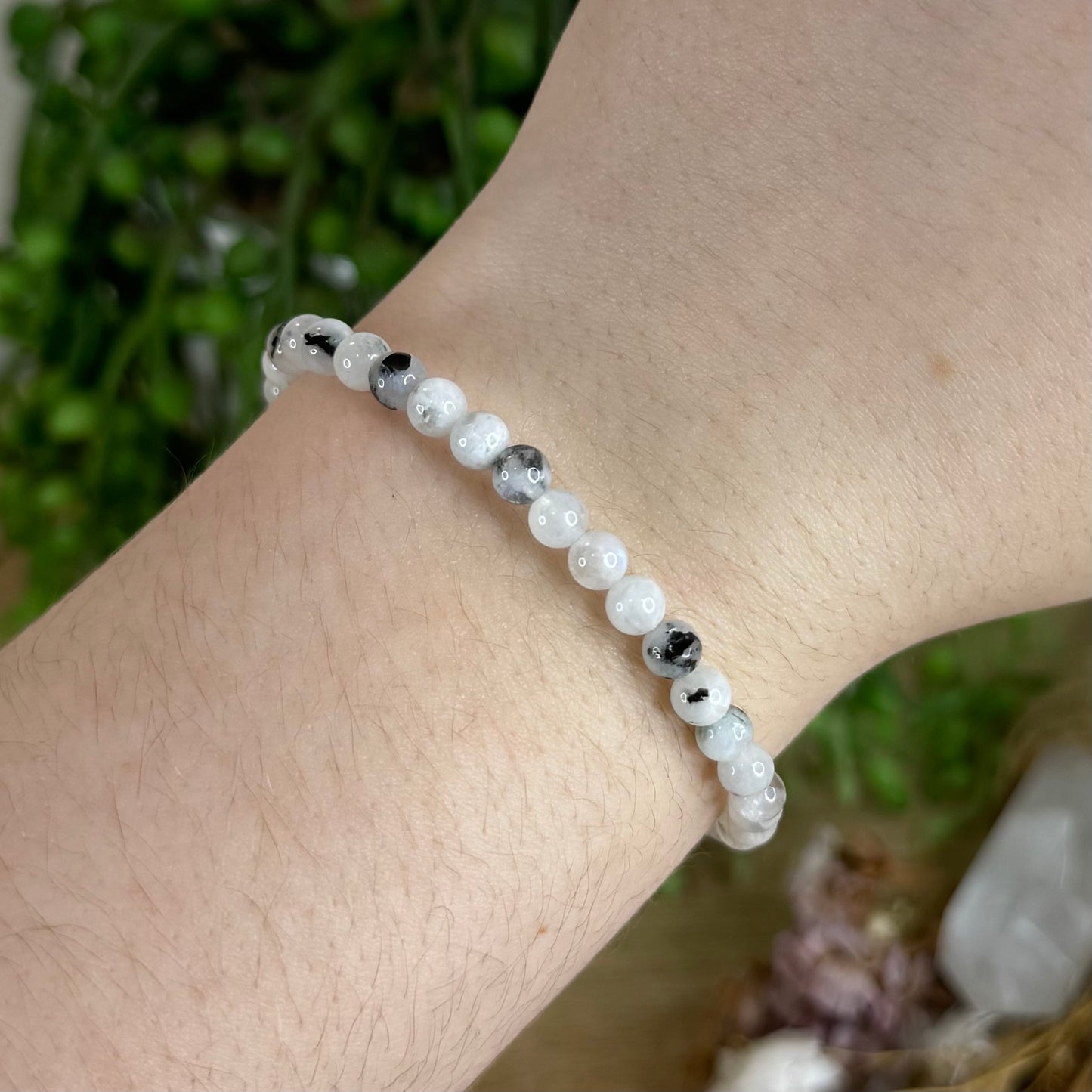Rainbow Moonstone Bracelet (Q500) (Q498)