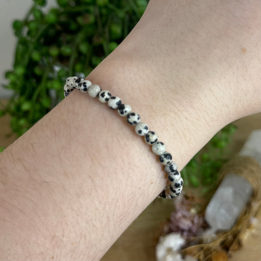 Dalmatian Jasper Bracelet (Q502) (Q503)