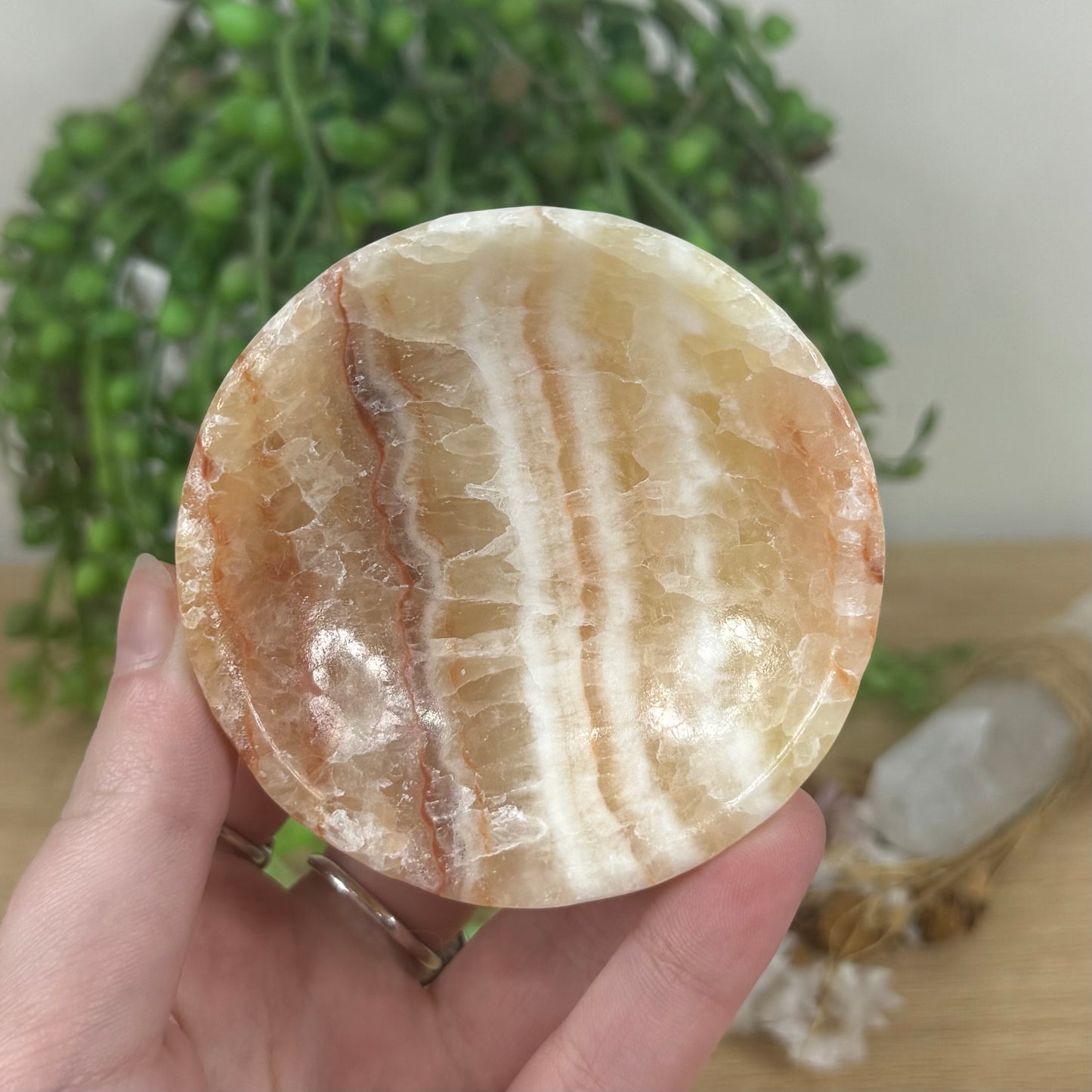 Orange Calcite Bowl (M515)