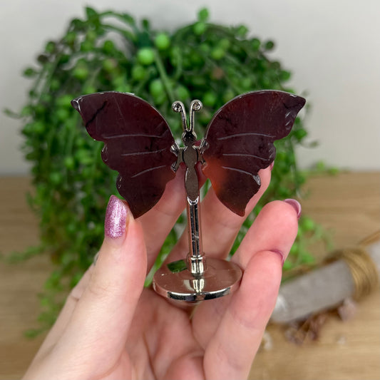 Mookaite Butterfly Wings On Stand (W223)