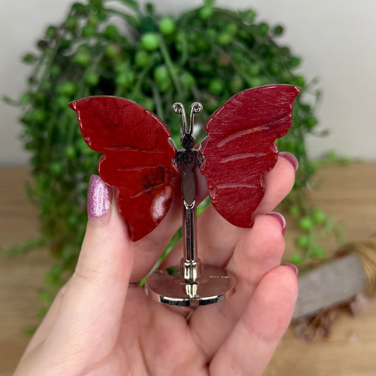 Mookaite Butterfly Wings On Stand (W228)