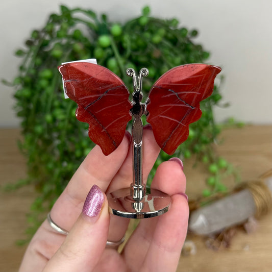 Mookaite Butterfly Wings On Stand (W226)