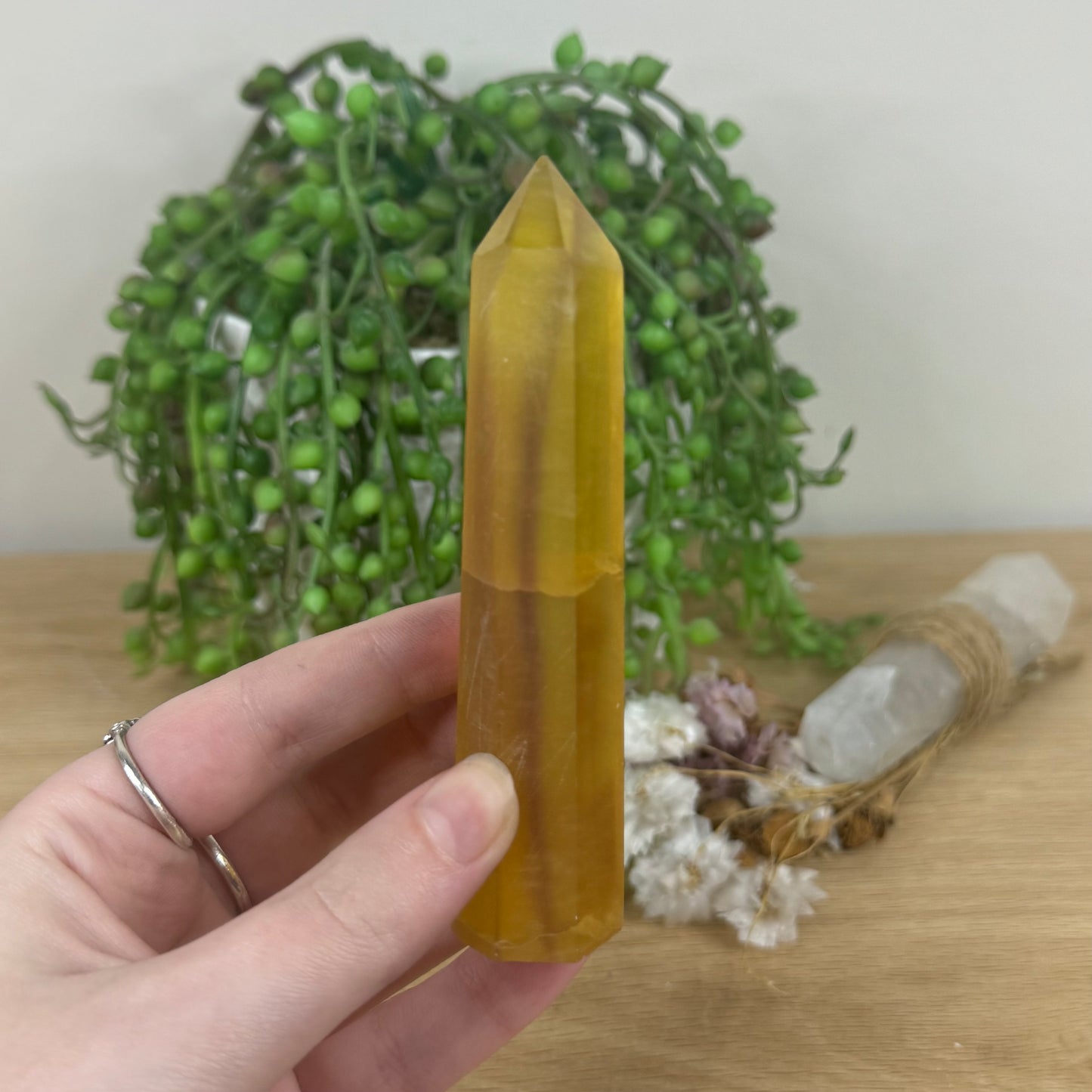 Yellow Fluorite Point (M509)