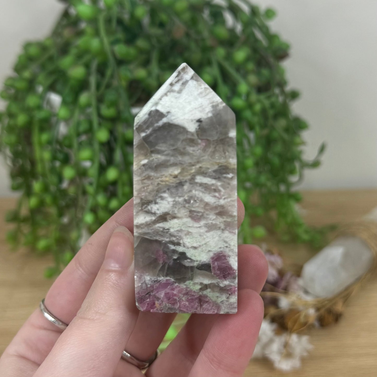 Pink Tourmaline Point (M486)