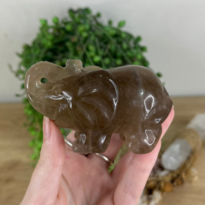 Smokey Quartz Elephant (Q930)