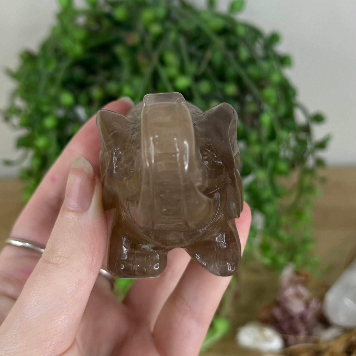 Smokey Quartz Elephant (Q930)